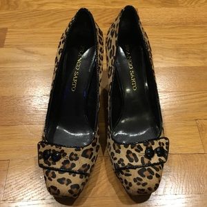 franco sarto leopard pumps